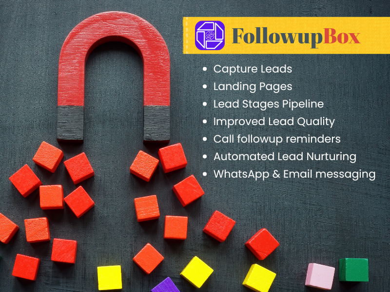 Lead management dashboard showing organised contacts and follow-up status